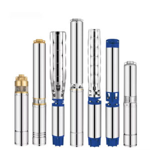6SP Series Inch Submersible Deep Well Pump, Plastic Impeller Stainless Steel Powerful Electric Deep Well Borehole Pump For High Volumes of Water