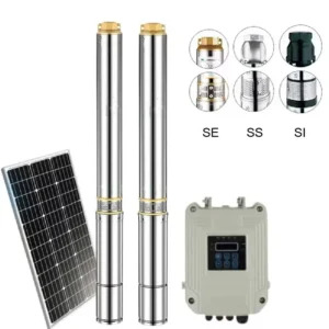 PSC Series 3inch DC Deep Well Submersible Solar Power Water Pump System Solar Borehole Pumps for Agriculture Irrigation High Pressure Deep Well Pump