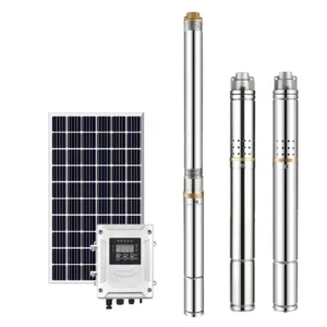 PSC Series 2inch DC Submersible Sumergible Solar Powered Water Pumps MPPT Controller Solar Deep Well Water Pump Deep for Farm Irrigation Industrial