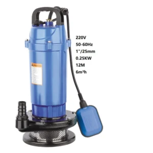 QDX Electric Single Phase Pump High Pressure Submersible Water Pump Deep Well Copper Wire With Cast Aluminum Body Wast Water Sewage Water Pump