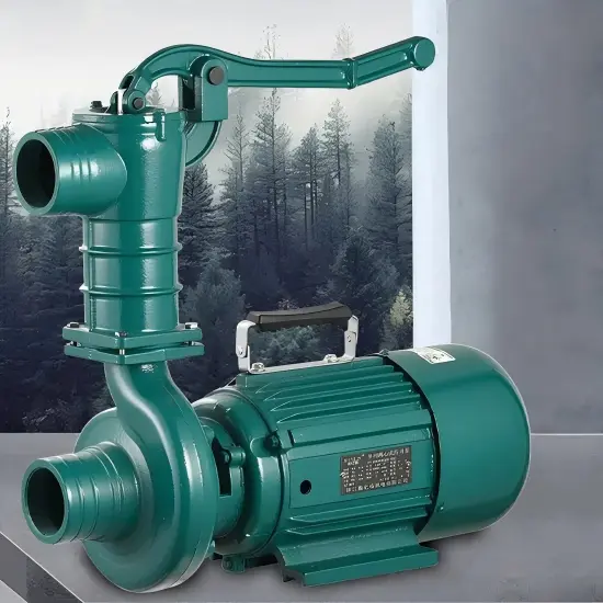 Big Flow Deep Well Hand Electric Pump Cast Iron Self-Priming Centrifugal Pump - Image 3