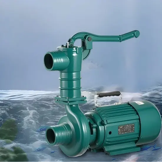 Big Flow Deep Well Hand Electric Pump Cast Iron Self-Priming Centrifugal Pump - Image 4