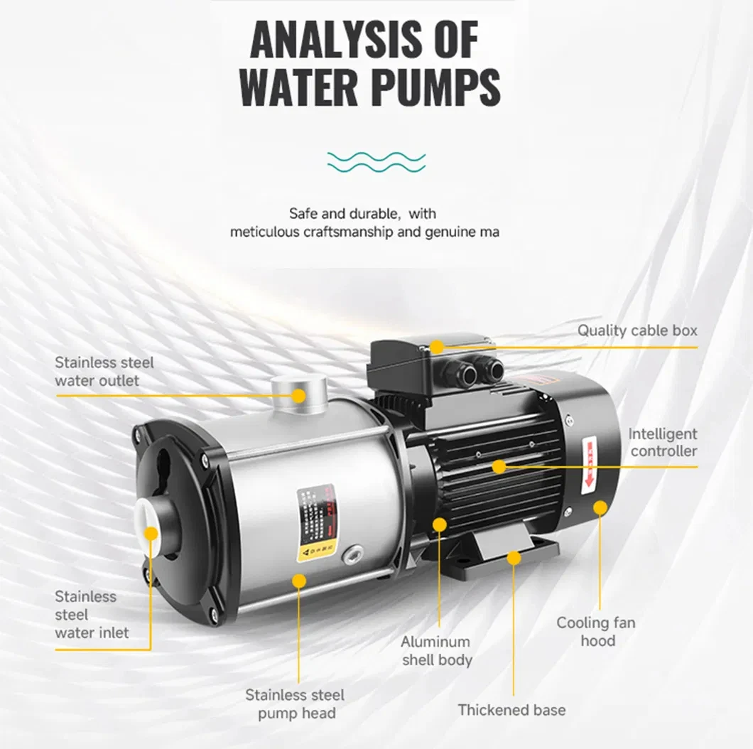 Electric Commercial and Industrial Applications CHM Stainless Steel Multistage Centrifugal Pump - Image 3