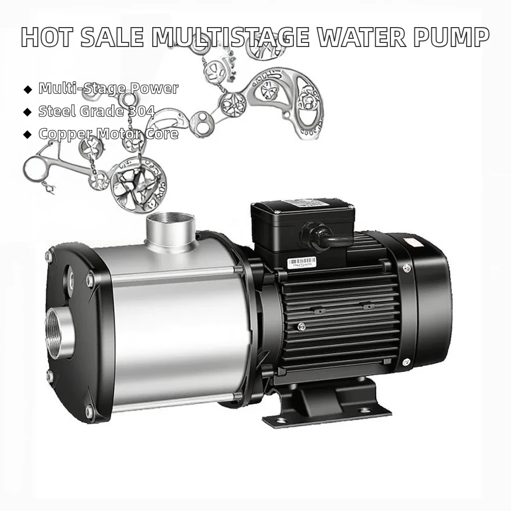 Electric Commercial and Industrial Applications CHM Stainless Steel Multistage Centrifugal Pump - Image 6