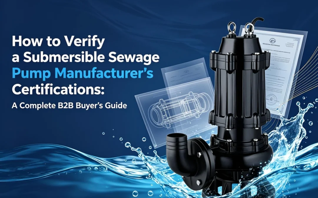 How to Verify a Submersible Sewage Pump Manufacturer’s Certifications: A Complete B2B Buyer’s Guide