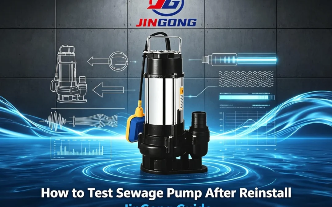 How to Test Sewage Pump After Reinstall JinGong Guide