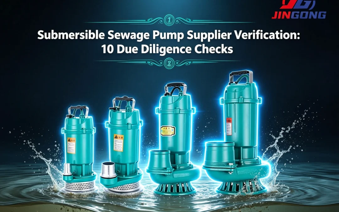 Submersible Sewage Pump Supplier Verification: 10 Due Diligence Checks