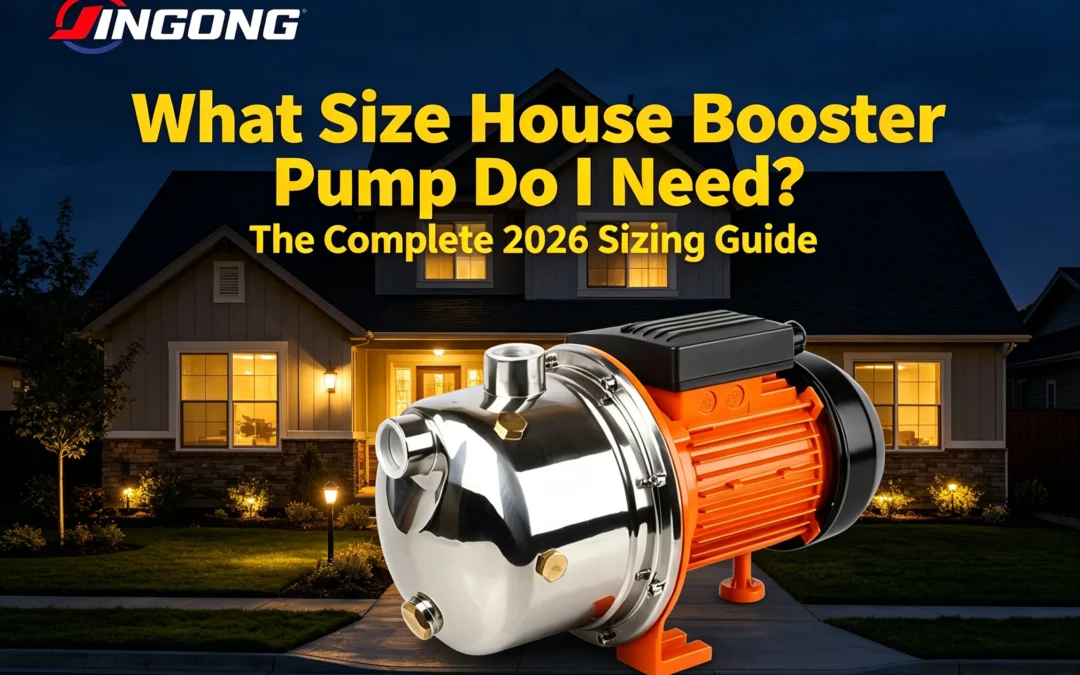 What Size House Water Booster Pump Do I Need ? The Complete 2026 Sizing Guide
