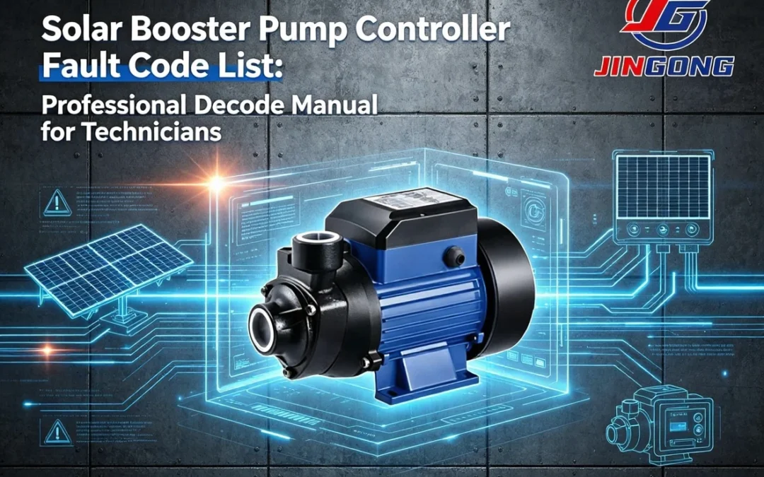 Solar Booster Pump Controller Fault Code List: Professional Decode Manual for Technicians