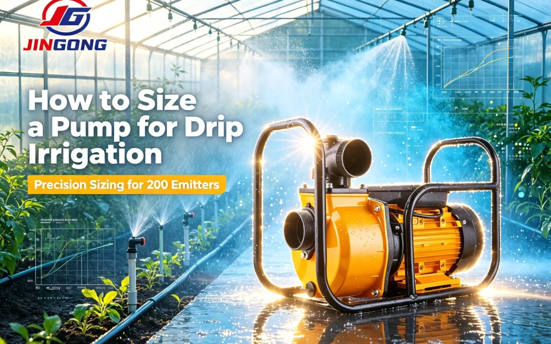 How to Size a Pump for Drip Irrigation: irrigation water pump Precision Sizing for 200 Emitters