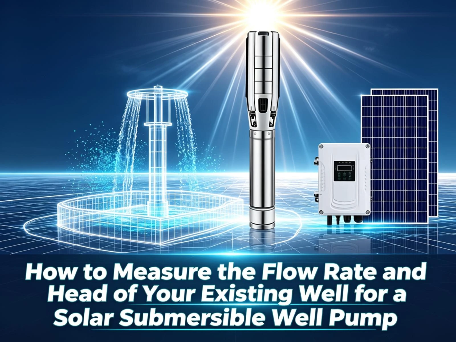 How to Measure the Flow Rate and Head of Your Existing Well for a Solar Submersible Well Pump Solar Submersible Well Pump